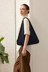 Suede Triangle Bag by Helen Moore