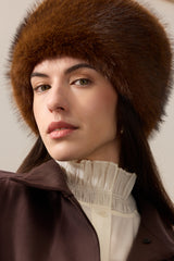 Faux Fur Pillbox Hat by Helen Moore