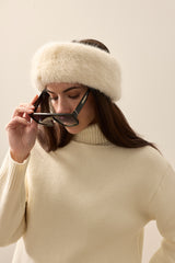 Faux Fur Huff Headband by Helen Moore