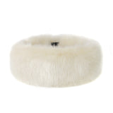 Ermine white faux fur Huff headband by Helen Moore