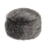 Faux Fur Pillbox Hat One Size Lady Grey by Helen Moore