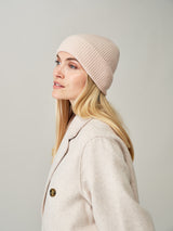 Cashmere & Wool Beanie Hat by Helen Moore