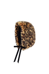 Faux Fur Hood With Ribbon Tie by Helen Moore