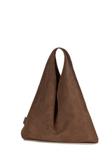 Suede Triangle Bag by Helen Moore