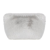Mist Cloud faux fur make up bag by Helen Moore