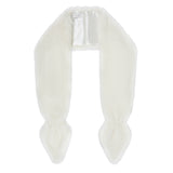 Swiss White Faux fur vixen scarf by Helen Moore