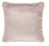 Faux fur Stone grey cushion by Helen Moore
