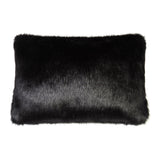 Rectangular cushion in Jet black by Helen Moore