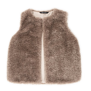 Taupe Faux Sheepskin