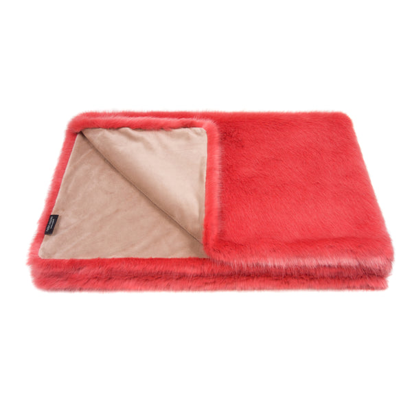 Comforter Throw in Coral by Helen Moore