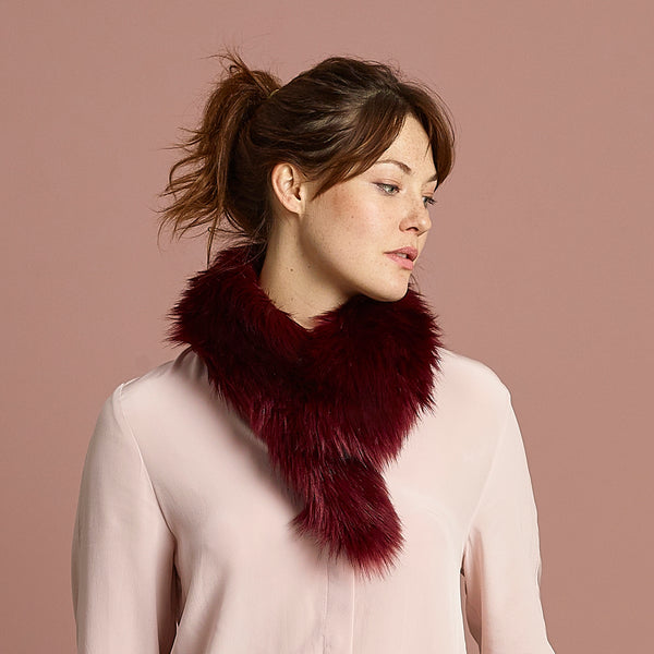 Vintage Collar Burgundy by Helen Moore