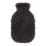 Charcoal Faux Sheepskin Hot Water Bottle by Helen Moore
