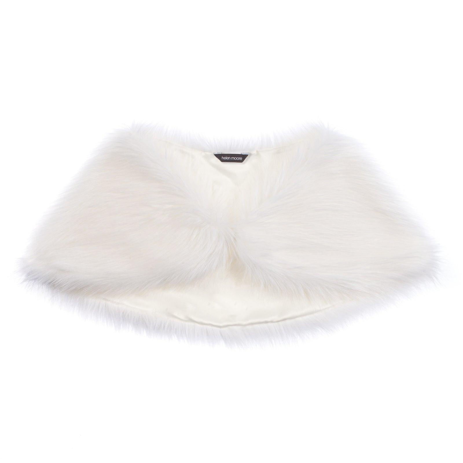 Faux fur bridal shoulder wrap by Helen Moore