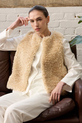 Faux Sheepskin Gilet