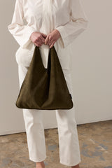 Suede Triangle Bag by Helen Moore