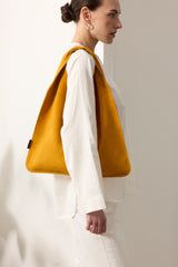 Suede Triangle Bag by Helen Moore