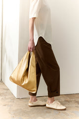 Leather Triangle Bag by Helen Moore