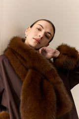 Faux Fur Luxe Scarf by Helen Moore