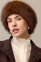 Faux Fur Huff Headband by Helen Moore