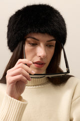 Faux Fur Pillbox Hat
