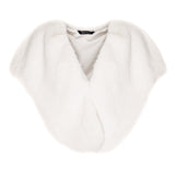 Ermine Cream faux fur vintage bridal wrap by Helen Moore