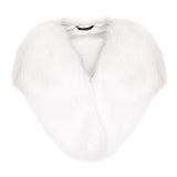 Whisper White faux fur vintage bridal wrap by Helen Moore