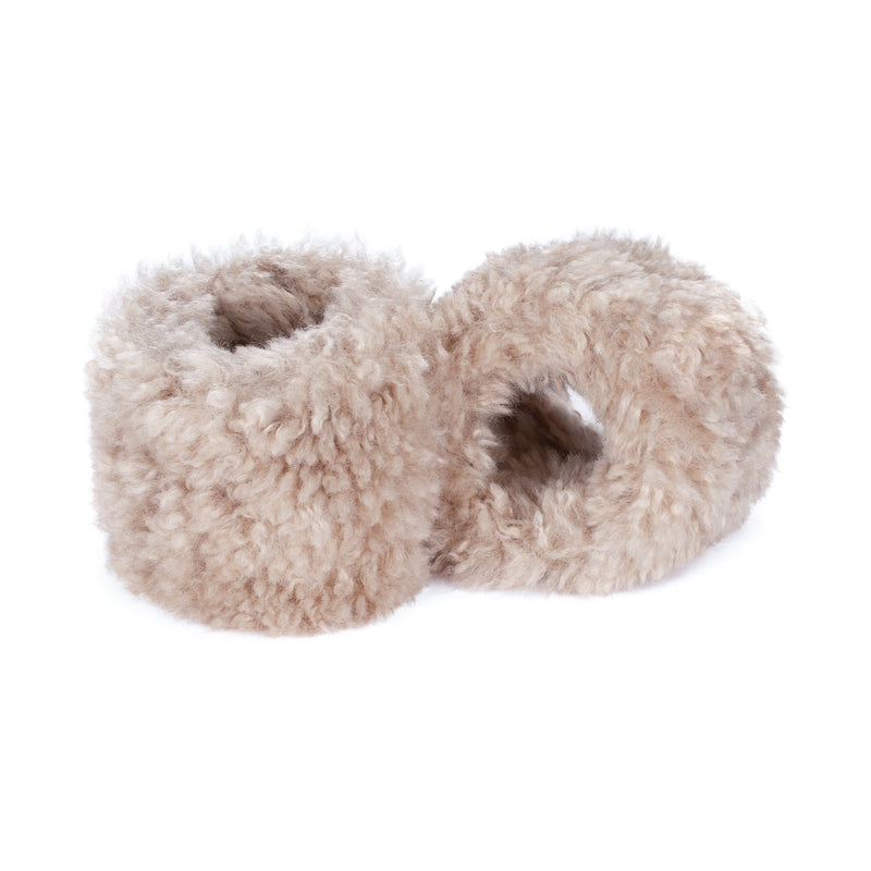  Pebble faux sheepskin wrist warmer cuffs by Helen Moore