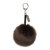 Pom Pom Keyring in Storm Grey by Helen Moore