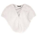 Ivory Cloud faux fur vintage bridal wrap by Helen Moore