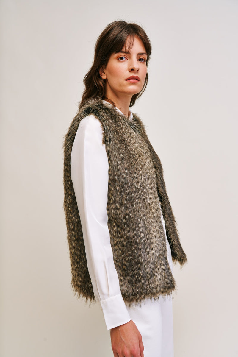 Faux Fur Waistcoat