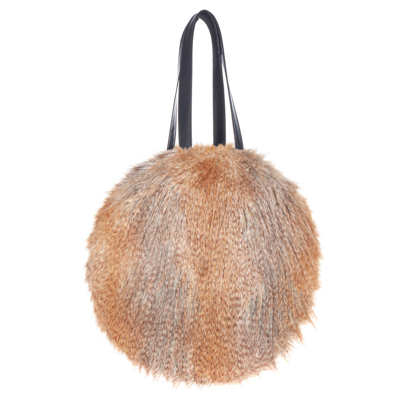 The Faux Fur Round Bag by Helen Moore