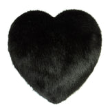 Faux Fur Heart Cushion by Helen Moore