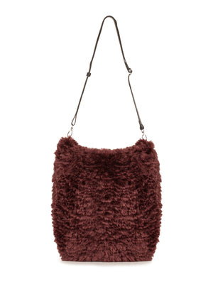 Burgundy Faux Sheepskin