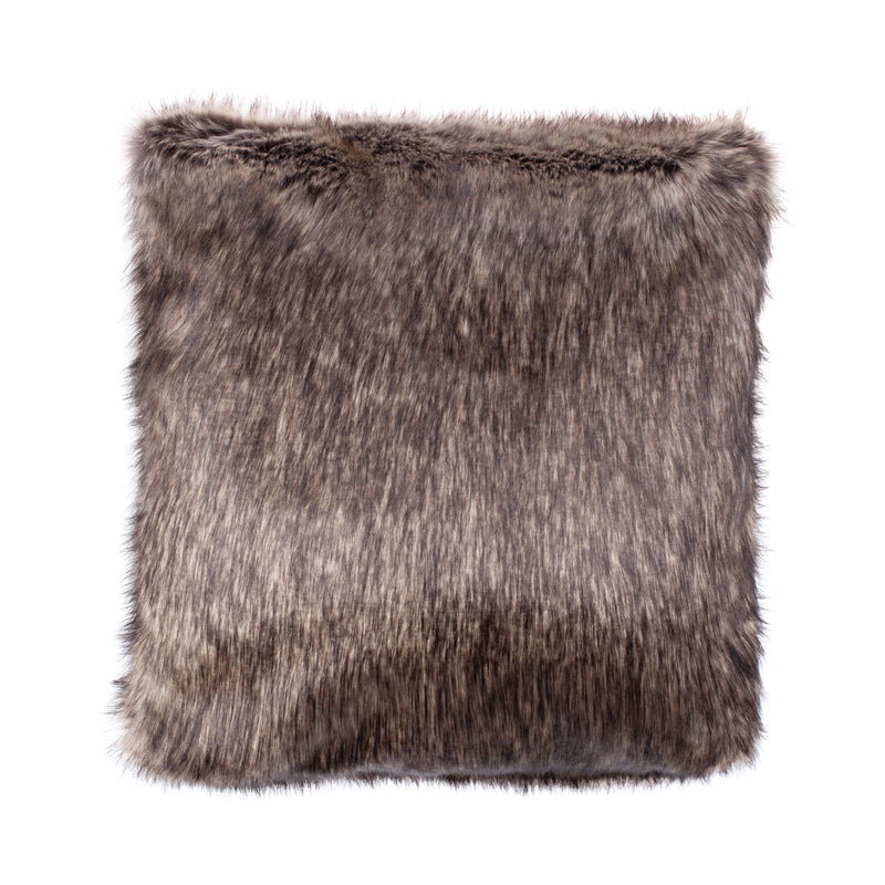 Cushion 60cm / Floor Cushion Faux Fur with Faux Suede Backing by Helen Moore