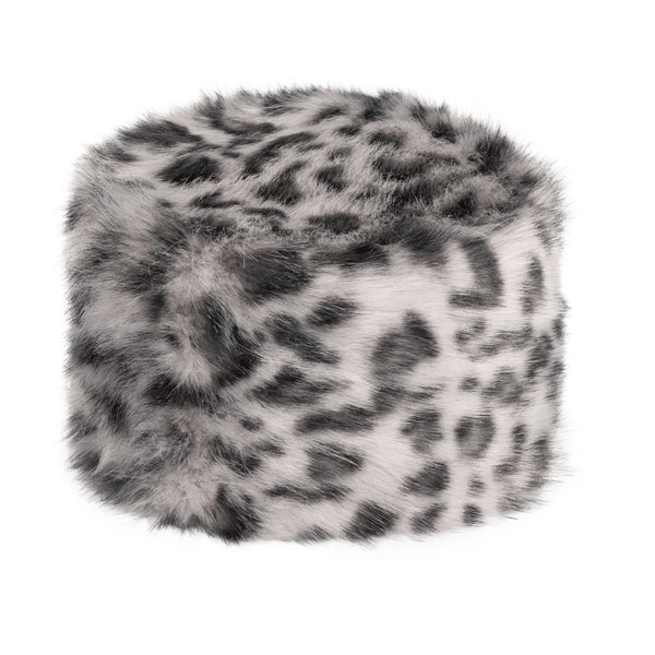 Faux Fur Pillbox Hat One Size