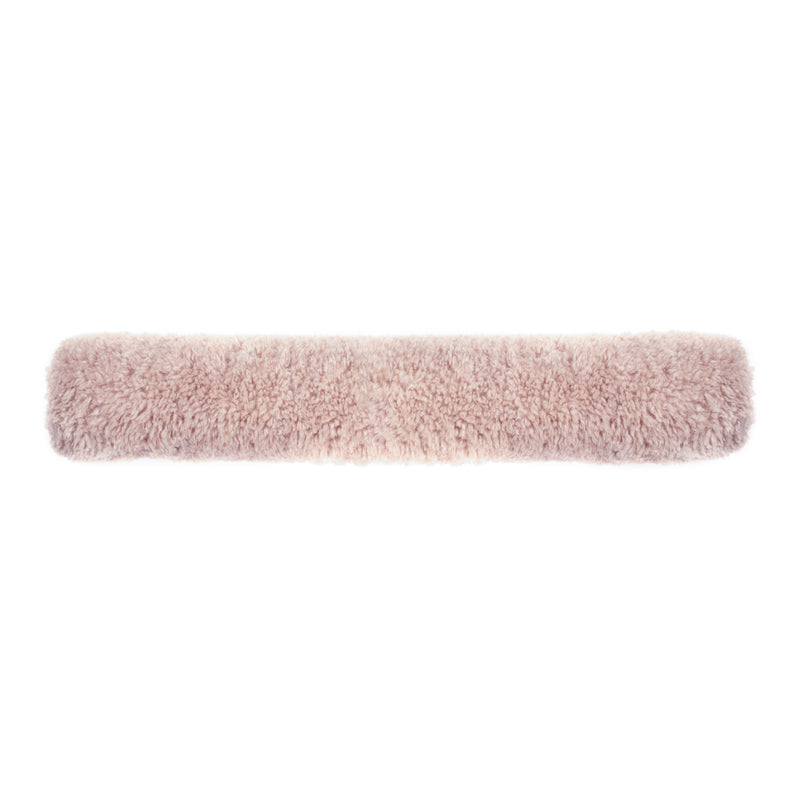 Draught Excluder in Pebble Faux Sheepskin by Helen Moore. Made in England