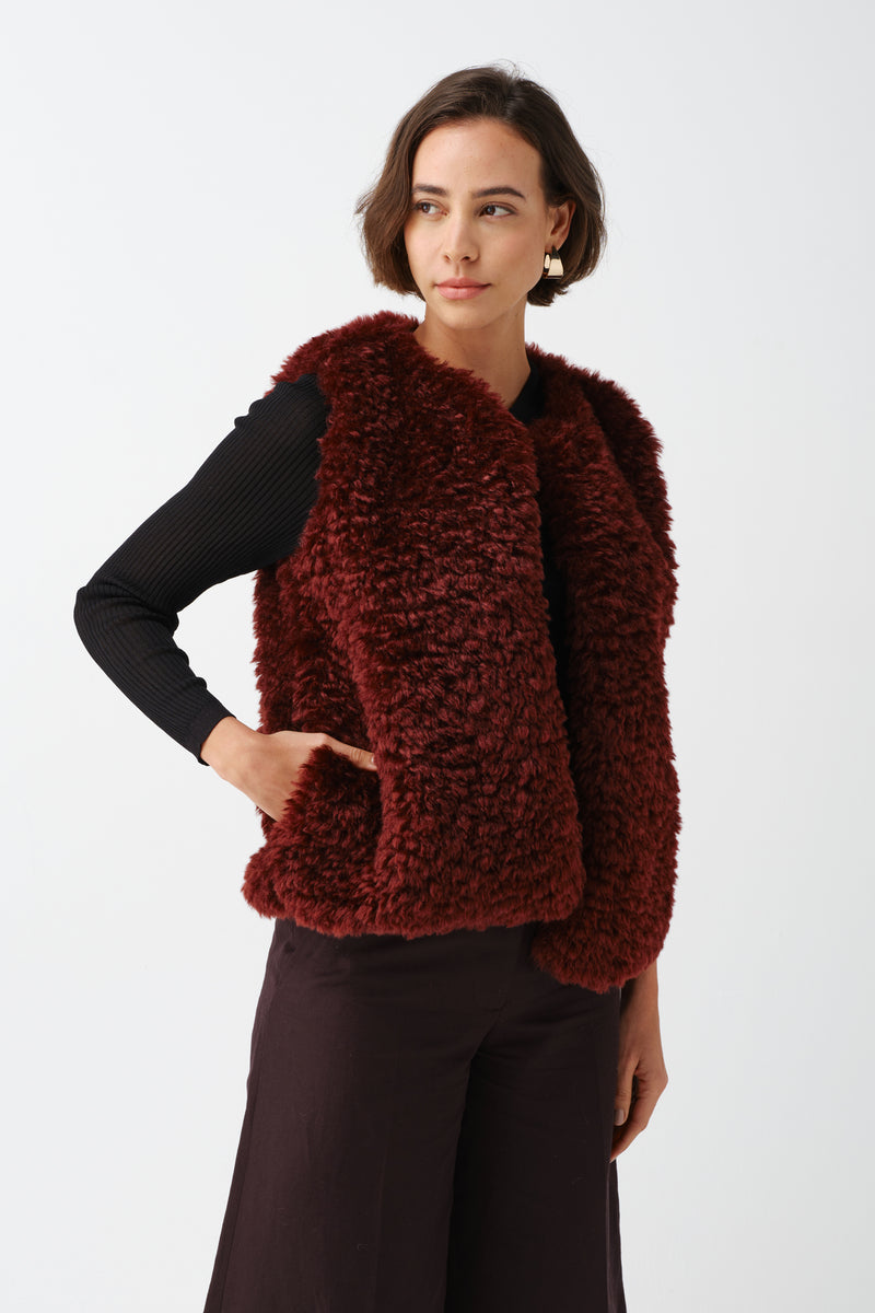 Faux Sheepskin Gilet