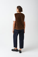 Faux Sheepskin Gilet by Helen Moore