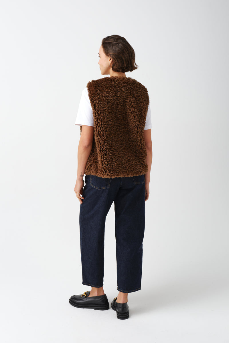 Faux Sheepskin Gilet