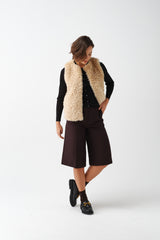 Faux Sheepskin Gilet by Helen Moore