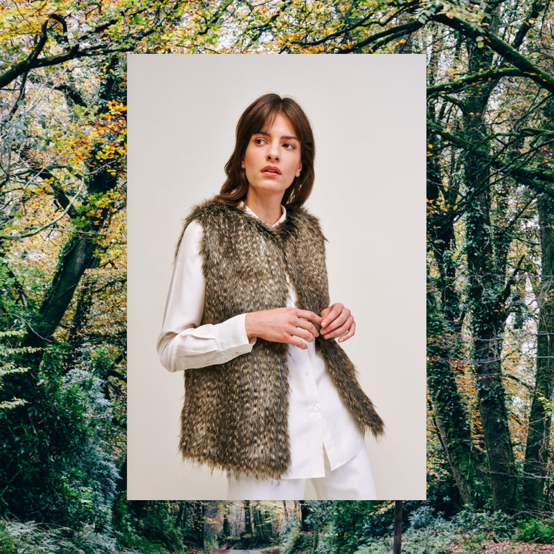 Helen Moore Gilet Alpine Wolf