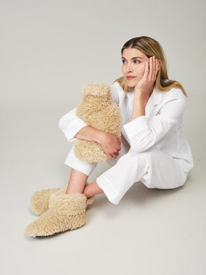 Cream Faux Sheepskin