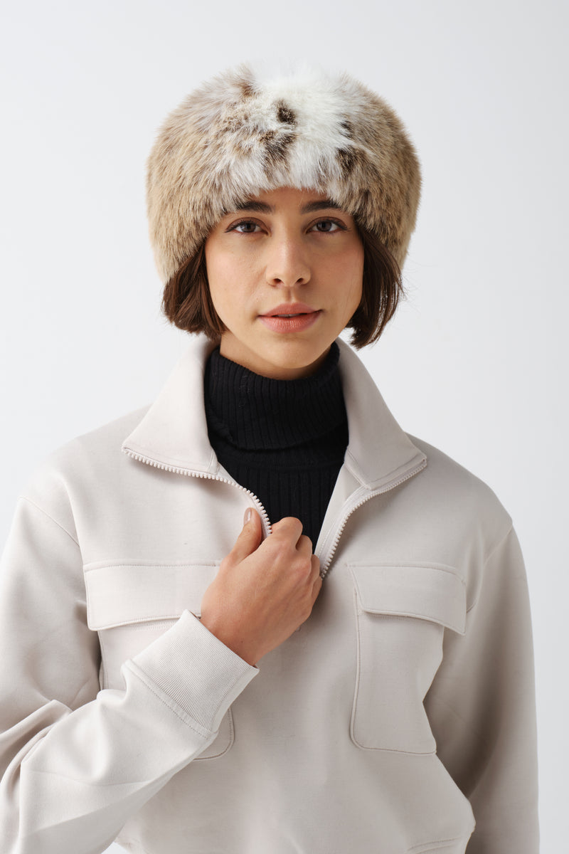 Faux Fur Huff Headband by Helen Moore