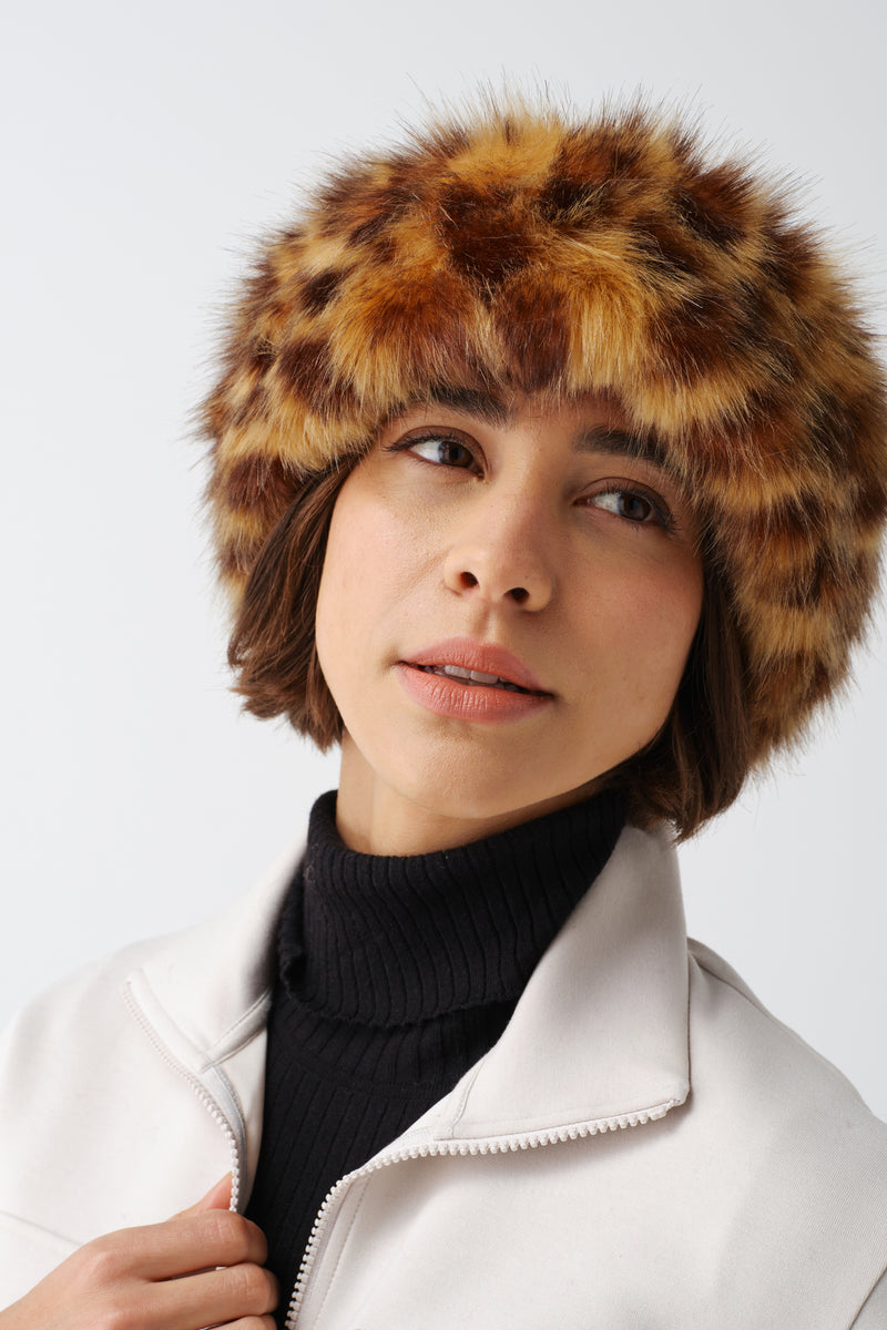 Faux Fur Huff Headband by Helen Moore