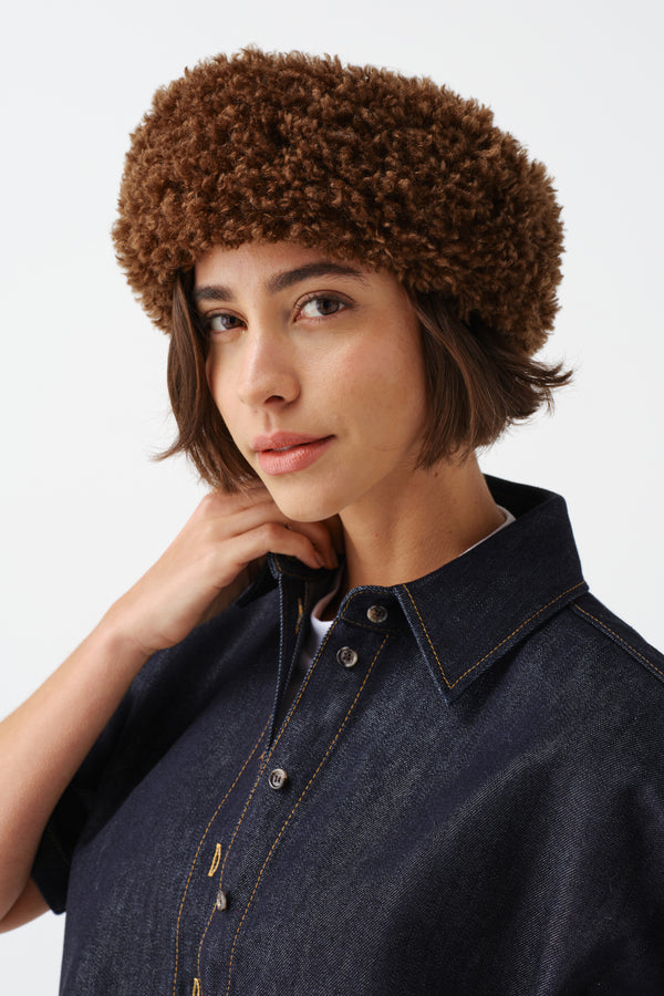 Faux Fur Huff Headband by Helen Moore