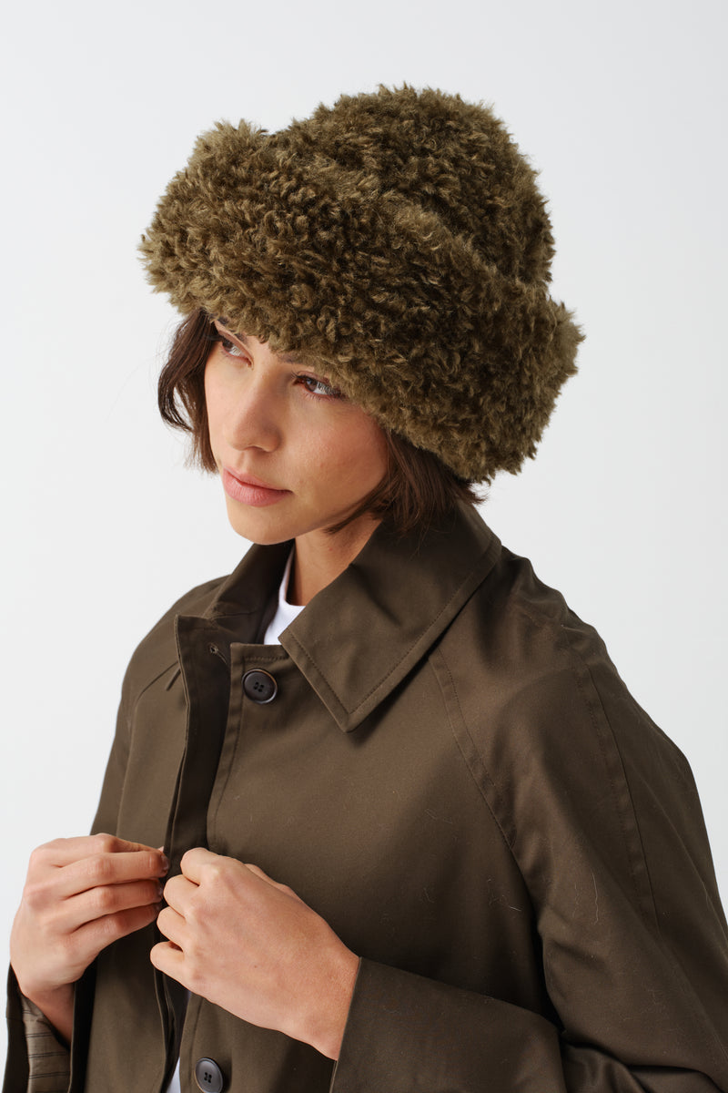 Faux Sheepskin Sherpa Hat