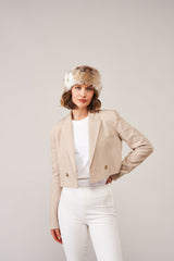 Faux Fur Huff Headband by Helen Moore
