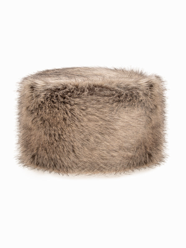Faux Fur Pillbox Hat by Helen Moore