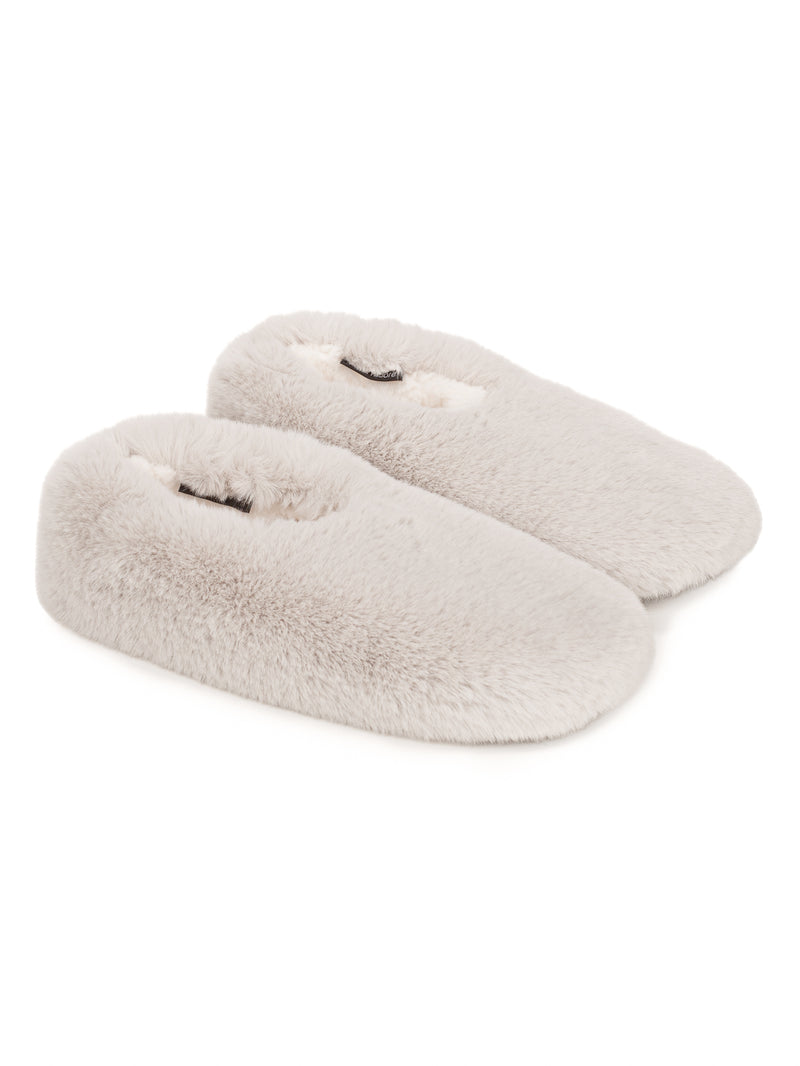 Faux Fur Slippers by Helen Moore - Main Image