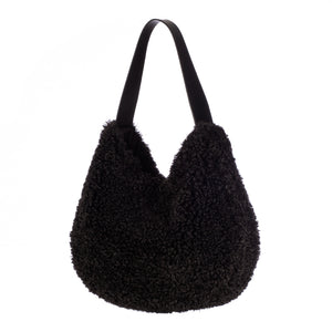 Black Faux Sheepskin